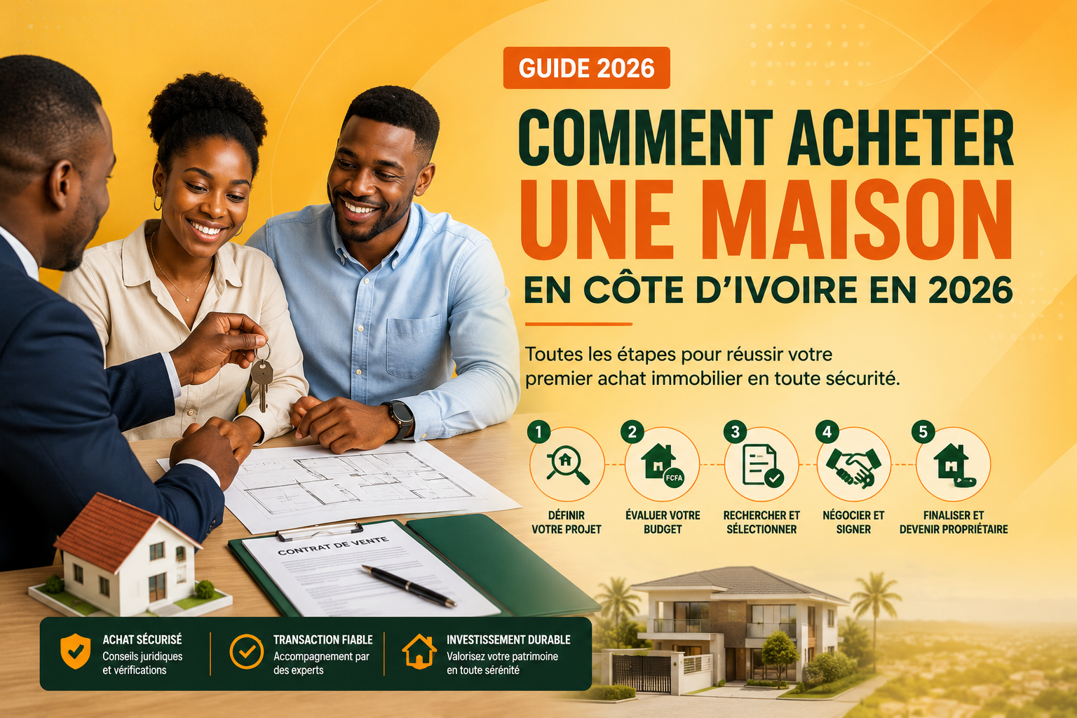 Comment acheter une maison en Côte d’Ivoire en 2026 : guide pratique pas à pas