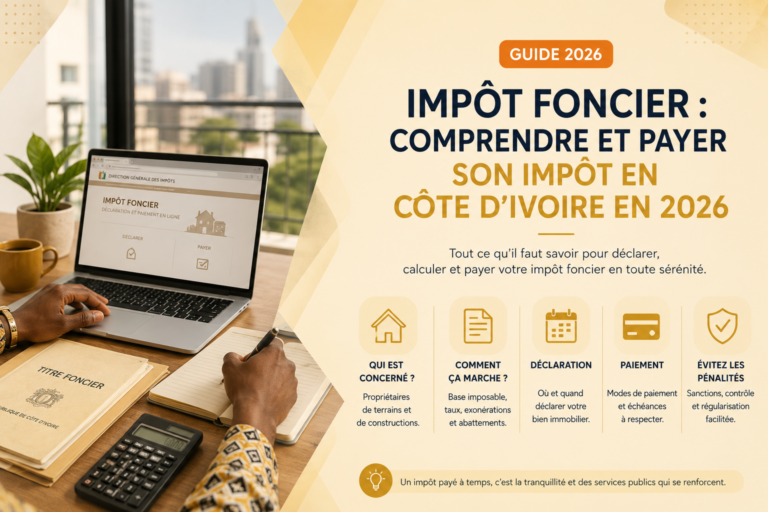 Lire la suite à propos de l’article Impôt foncier : comprendre et payer son impôt en Côte d’Ivoire en 2026