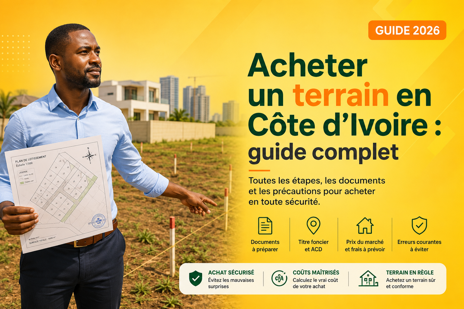 Acheter un terrain en cote d’ivoire guide complet 2026