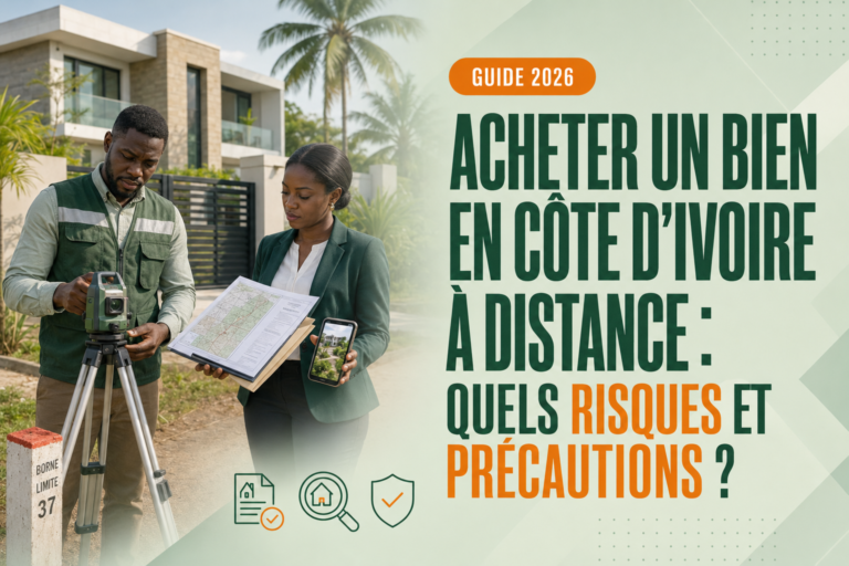 Lire la suite à propos de l’article Acheter un bien immobilier en Côte d’Ivoire à distance : risques et précautions en 2026