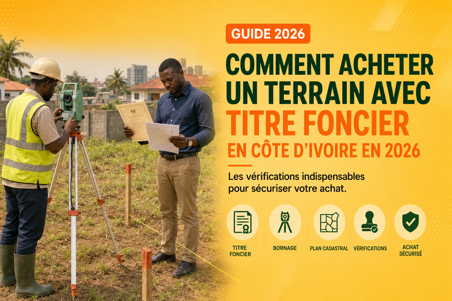 Comment acheter un terrain avec titre foncier en Côte d’Ivoire en 2026