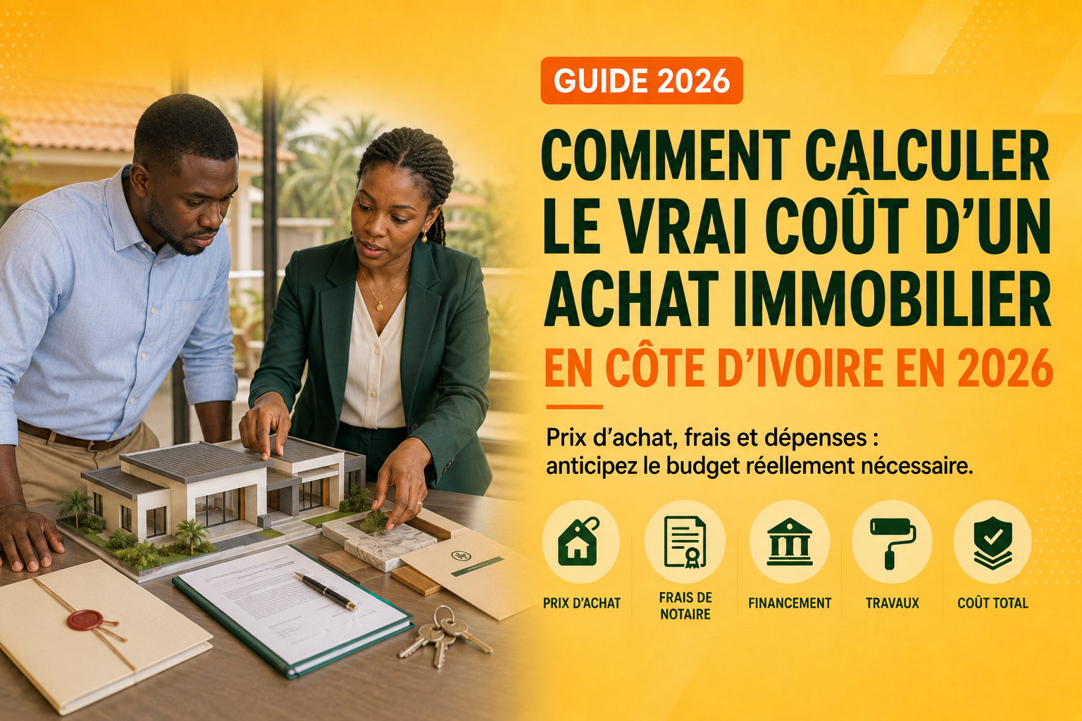 Comment calculer le vrai coût d’un achat immobilier en côte d’ivoire en 2026