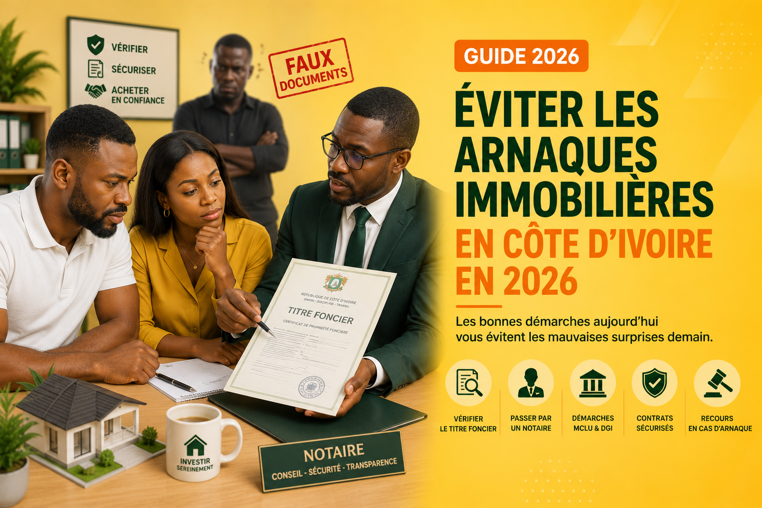 Éviter les arnaques immobilières en Côte d’Ivoire – Guide Babi Immo.