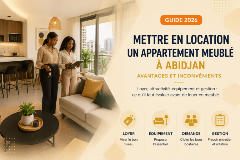 Lire la suite à propos de l’article Mettre en location un appartement meublé à Abidjan : avantages et inconvénients