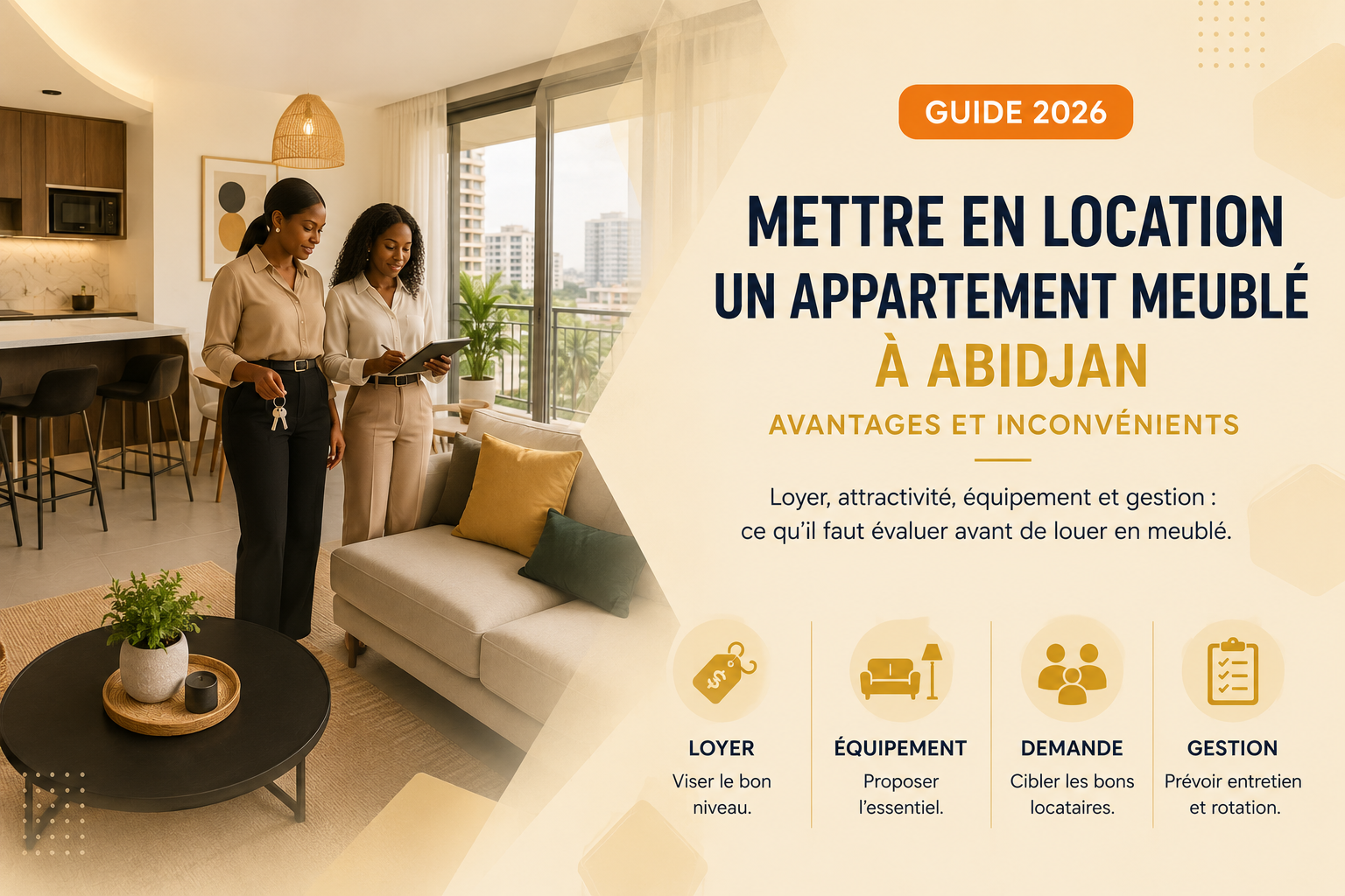 You are currently viewing Mettre en location un appartement meublé à Abidjan : avantages et inconvénients