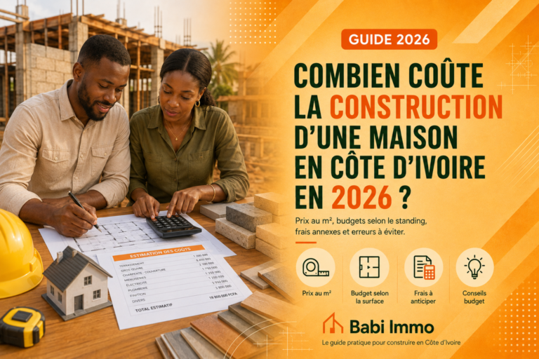 Lire la suite à propos de l’article Combien coûte la construction d’une maison en Côte d’Ivoire en 2026 ?