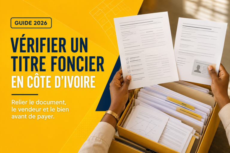 Lire la suite à propos de l’article Comment vérifier le titre et le dossier foncier d’un bien en Côte d’Ivoire ?