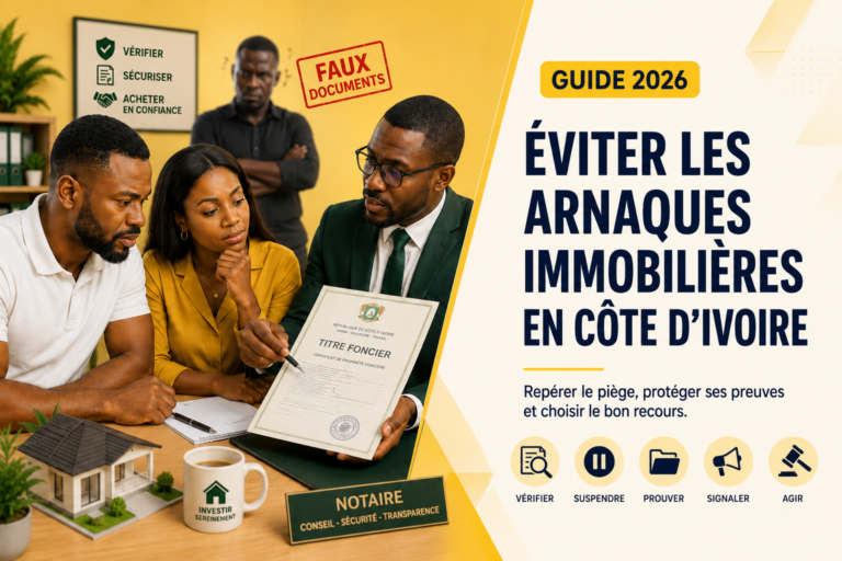 Lire la suite à propos de l’article Comment éviter les arnaques immobilières en Côte d’Ivoire en 2026